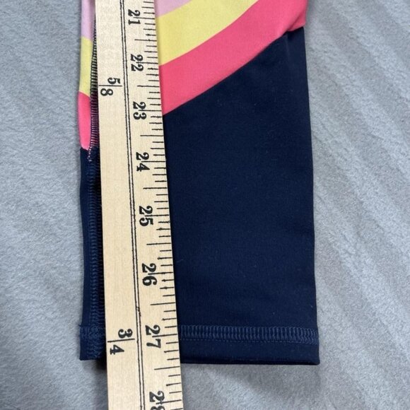 Boden Leggings Womens 6 Blue Colorblock Ankle Stretch Elastic Aviator Style - Picture 5 of 8